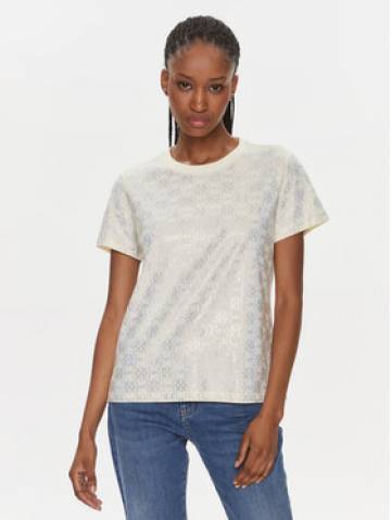 Pinko Футболка Quentin 100535 A1OS Бежевий Regular Fit Pinko Футболка Quentin 100535 A1OS Бежевий Regular Fit