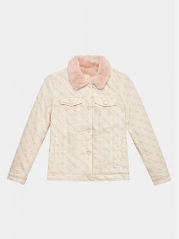 Guess Демісезонна куртка J3YL11 WCTF0 Бежевий Regular Fit Guess Демісезонна куртка J3YL11 WCTF0 Бежевий Regular Fit