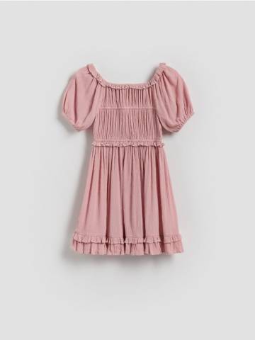 Reserved - Віскозна сукня - пильно-рожевий - 174EX-39X