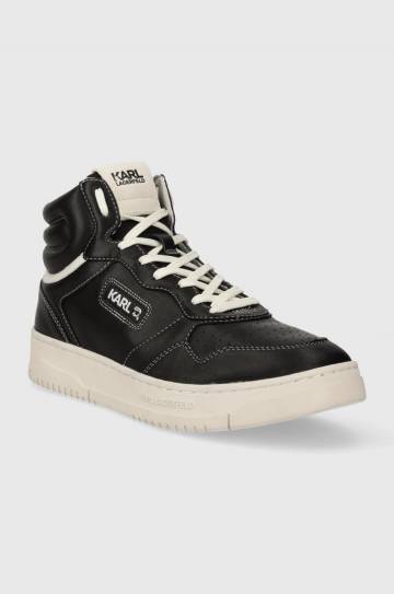 Кожаные кроссовки Karl Lagerfeld KREW KC цвет чёрный KL53043 Кожаные кроссовки Karl Lagerfeld KREW KC цвет чёрный KL53043