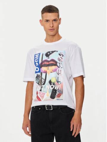 Hugo Футболка Narcado 50513316 Білий Relaxed Fit Hugo Футболка Narcado 50513316 Білий Relaxed Fit