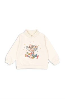 Детская хлопковая кофта Konges Sløjd SPOTTY LS POLO GOTS