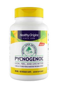 Пикногенол Healthy Origins Pycnogenol, 30 мг, 60 вегетарианских капсул