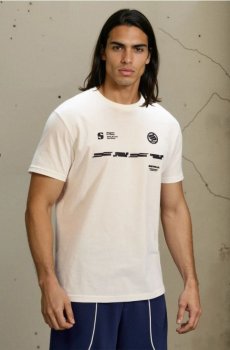 Бавовняна футболка з коротким рукавом - кремовий