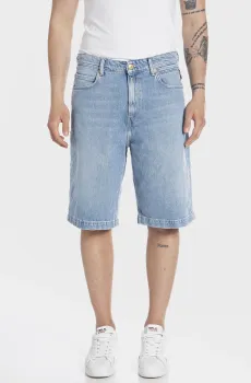 Мужские голубые джинсовые шорты Голубой 31 Replay M1032P.000.737 606
