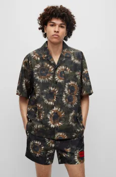 Мужская рубашка с узором Разноцветный S HUGO 50490665;370