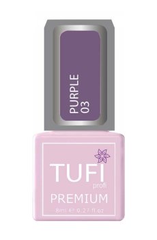 Уценка! Гель-лак для ногтей Tufi profi Premium Purple 03 Сливовый, 8 мл