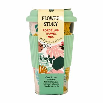 Чашка Keramia Flower Story с силиконовой крышкой, 440 мл (21-279-123) Чашка Keramia Flower Story с силиконовой крышкой, 440 мл (21-279-123)