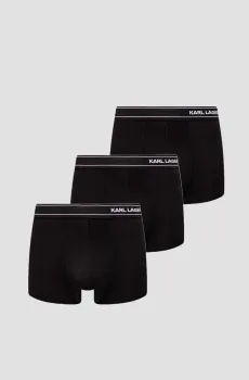 Мужские черные боксеры (3 шт) Черный M Karl Lagerfeld A1M47084;999