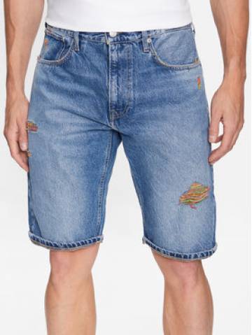Pepe Jeans Джинсові шорти Callen Short Rainbow PM801021 Голубий Relaxed Fit Pepe Jeans Джинсові шорти Callen Short Rainbow PM801021 Голубий Relaxed Fit