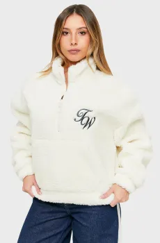 Женская белая спортивная кофта Белый M-L Tally Weijl SSWPEZIFUR