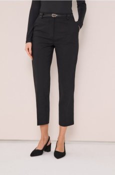 Штани chino з поясом - чорний