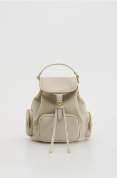 Reserved - Рюкзак з кишенями - кремовий - 768FC-01X
