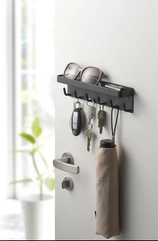 Настенная вешалка с полкой Yamazaki Smart