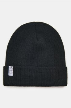 Шапка beanie з нашивкою - чорний