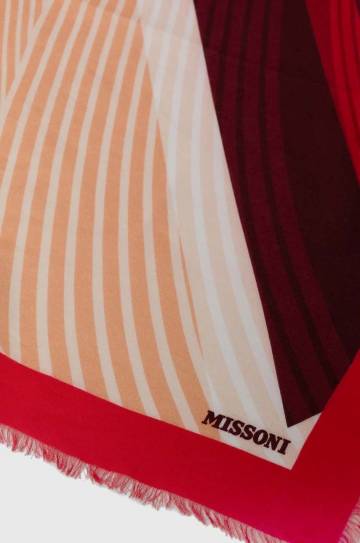 Платок Missoni женская цвет красный узор Платок Missoni женская цвет красный узор