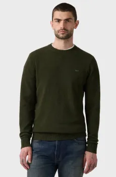 Мужской темно-зеленый шерстяной джемпер Зеленый S Levi’s® A4320;0031