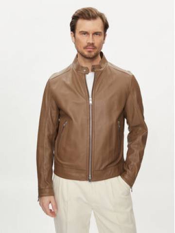 Boss Шкіряна куртка Mansell 50506353 Коричневий Regular Fit Boss Шкіряна куртка Mansell 50506353 Коричневий Regular Fit