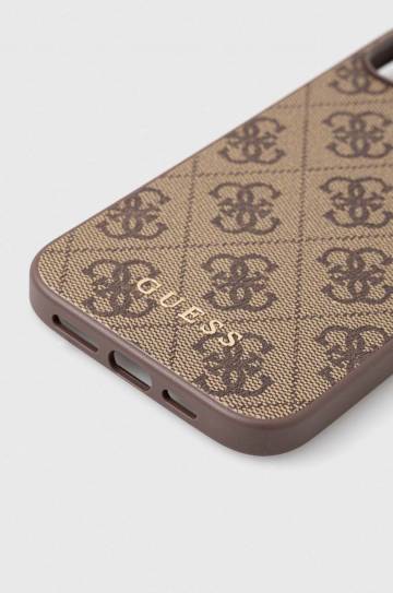 Чехол на телефон Guess iPhone 15 Plus 6.7 цвет коричневый