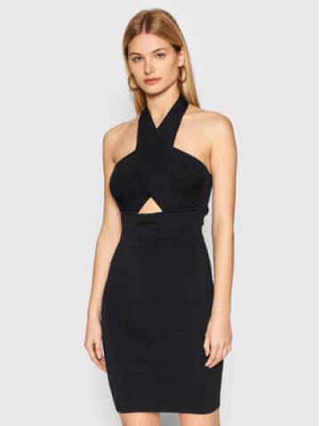 John Richmond Коктейльна сукня RWP22075VE Чорний Slim Fit John Richmond Коктейльна сукня RWP22075VE Чорний Slim Fit