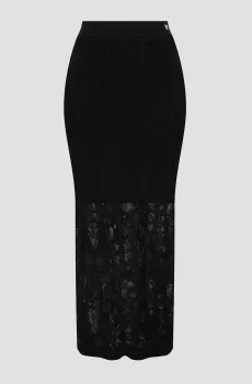 Женская черная юбка Черный M HUGO 50538225;974