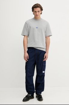 Хлопковые брюки Hugo Blue Gadic242W