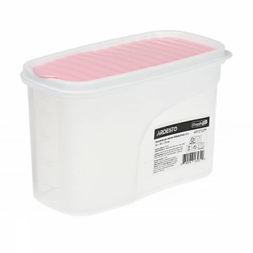 Контейнер для сыпучих продуктов Ardesto Fresh пластиковый, розовый, 1.2 л (AR1212PP) Контейнер для сыпучих продуктов Ardesto Fresh пластиковый, розовый, 1.2 л (AR1212PP)