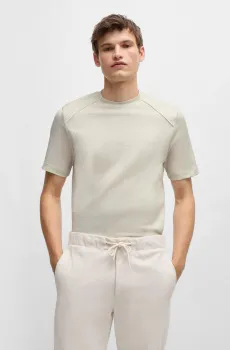 Мужская бежевая футболка Бежевый M BOSS 50520208;131