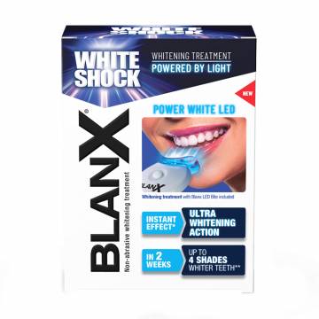 Интенсивный отбеливающий комплекс для зубов BlanX White Shock + активатор, 50 мл Интенсивный отбеливающий комплекс для зубов BlanX White Shock + активатор, 50 мл