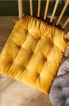 Подушка на стілець - бурштиновий