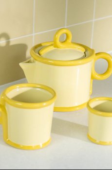 Заварочный чайник &k amsterdam loop yellow 700 ml