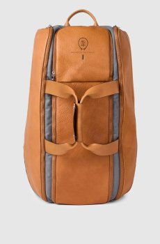 Комбинированный коричневый рюкзак-сумка Tennis