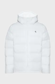 Мужской белый пуховик LS NYLON ZIP OFF Белый XL Calvin Klein Jeans LV04RC518G