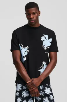 Мужская черная футболка Черный S Karl Lagerfeld 552225.755141;990