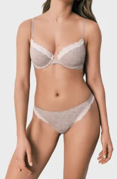 Женские бежевые трусики Бежевый S womensecret 4633540