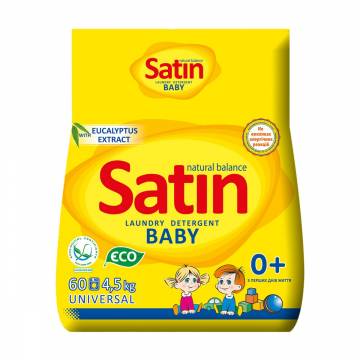 Стиральный порошок Satin Natural Balance для детской одежды, 60 стирок, 4.5 кг Стиральный порошок Satin Natural Balance для детской одежды, 60 стирок, 4.5 кг