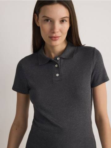 Reserved - LADIES` T-SHIRT - темно-сірий - YT896-90M Reserved - LADIES` T-SHIRT - темно-сірий - YT896-90M