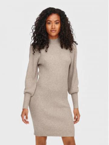 ONLY Трикотажна сукня Katia 15232502 Бежевий Slim Fit ONLY Трикотажна сукня Katia 15232502 Бежевий Slim Fit