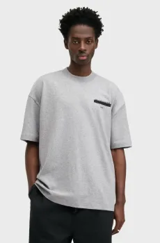 Мужская серая футболка REDACT CREW Серый XL AllSaints M002PC