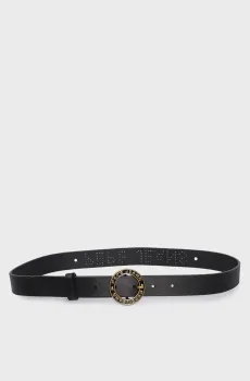 Женский черный кожаный ремень MARLOWE BELT Черный S Pepe Jeans PL020850