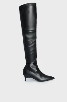 Женские черные ботфорты WRAP STIL OTK BOOT 50 - PEARL Черный 38 Calvin Klein HW0HW01692