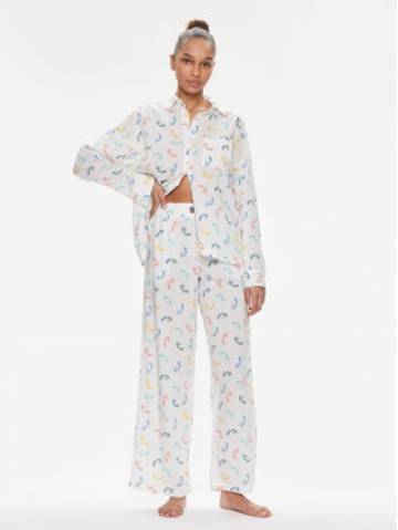 DKNY Піжама YI90008 Білий Regular Fit DKNY Піжама YI90008 Білий Regular Fit