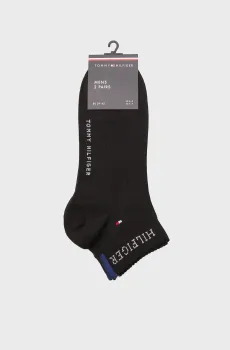 Мужские черные носки (2 пары) QUARTER Черный 43-46 Tommy Hilfiger 701232466