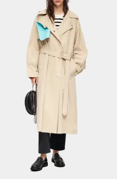 Женской бежевый тренч Бежевый XS-S Bimba Y Lola 231BR0404.T1631