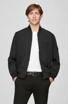 Мужской черный бомбер RECYCLED Черный S Tommy Hilfiger MW0MW35658