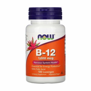 Витамин B-12 NOW foods Vitamin B-12, 1000 мкг, 100 леденцов Витамин B-12 NOW foods Vitamin B-12, 1000 мкг, 100 леденцов