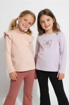 Футболки з довгим рукавом, упаковка 5 шт. - різнобарвний