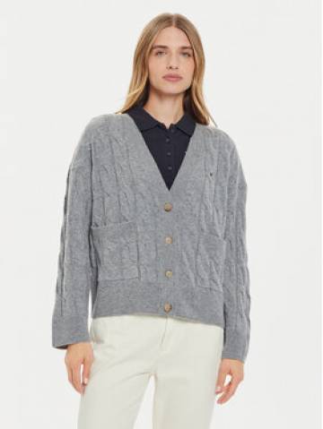 Tommy Hilfiger Кардиган WW0WW43089 Сірий Regular Fit