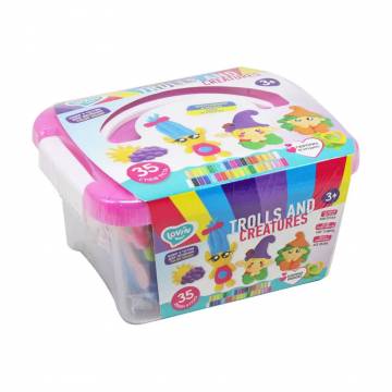 Набор для лепки с тестом Lovin Trolls And Creatures Box 35 стиков, от 3 лет, 17*19*11 см (41220) Набор для лепки с тестом Lovin Trolls And Creatures Box 35 стиков, от 3 лет, 17*19*11 см (41220)
