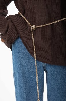 Золотистий ремінь-ланцюжок